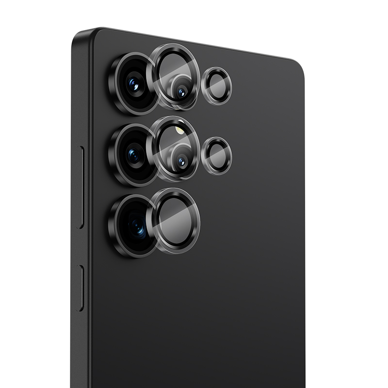 Samsung Galaxy S25 Ultra Uyumlu Benks Glass Warrior Kolay Uygulama Aparatlı Kamera Lens Koruyucu