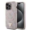 Apple iPhone 14 Pro Max Uyumlu Kılıf Guess Orjinal Lisanslı M-safe Şarj Özellikli PU Üçgen Logo 4G Desenli Kapak