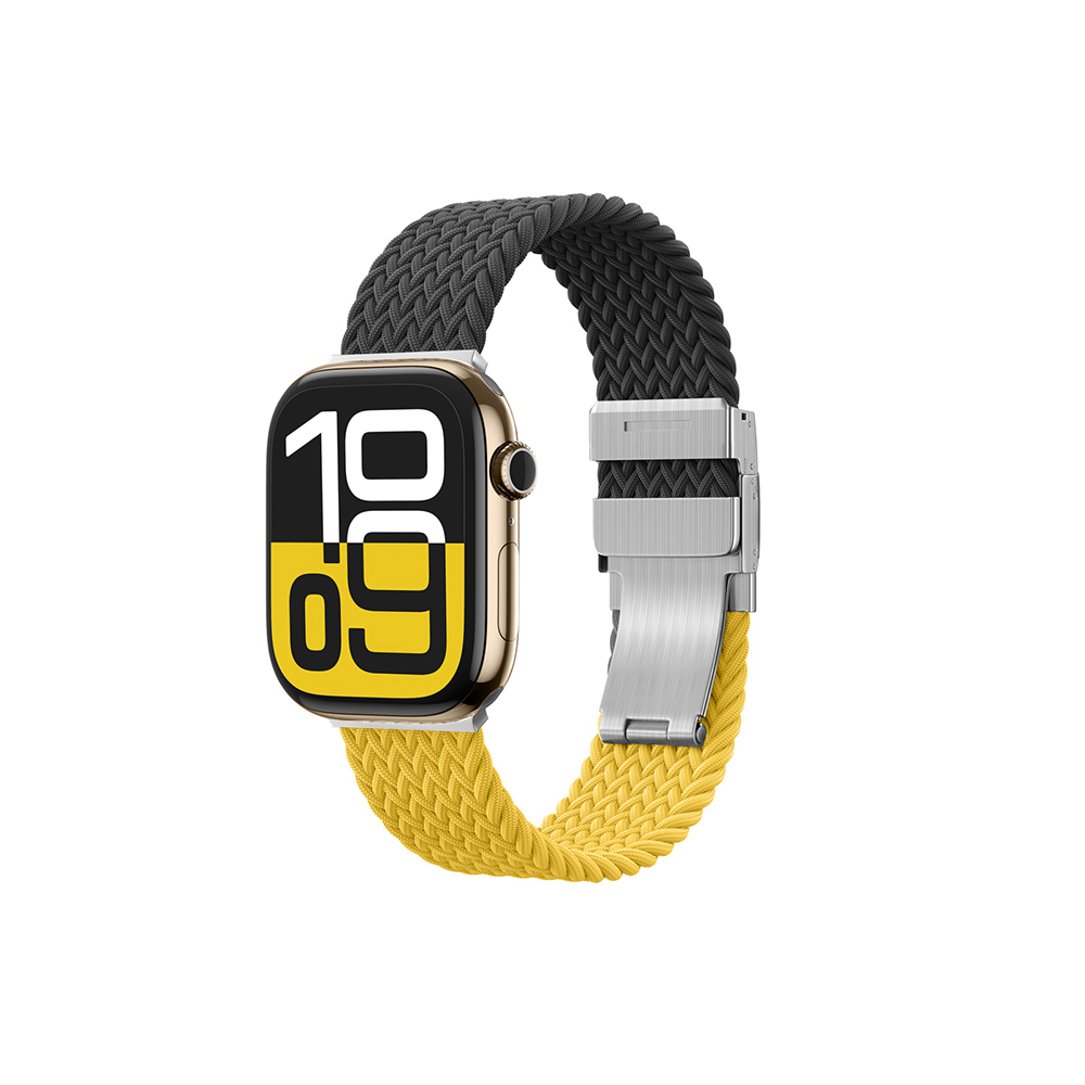 Apple Watch 10 46mm Uyumlu Amazingthing Glamour Blend Hasır Kordon