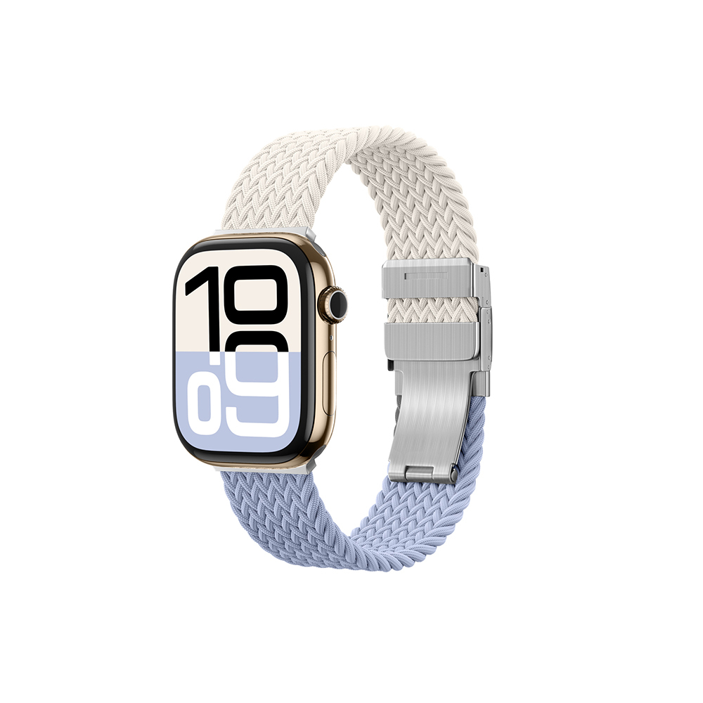 Apple Watch 10 46mm Uyumlu Amazingthing Glamour Blend Hasır Kordon