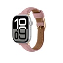 Apple Watch 10 46mm Uyumlu Amazingthing Glamour Class Deri Kordon