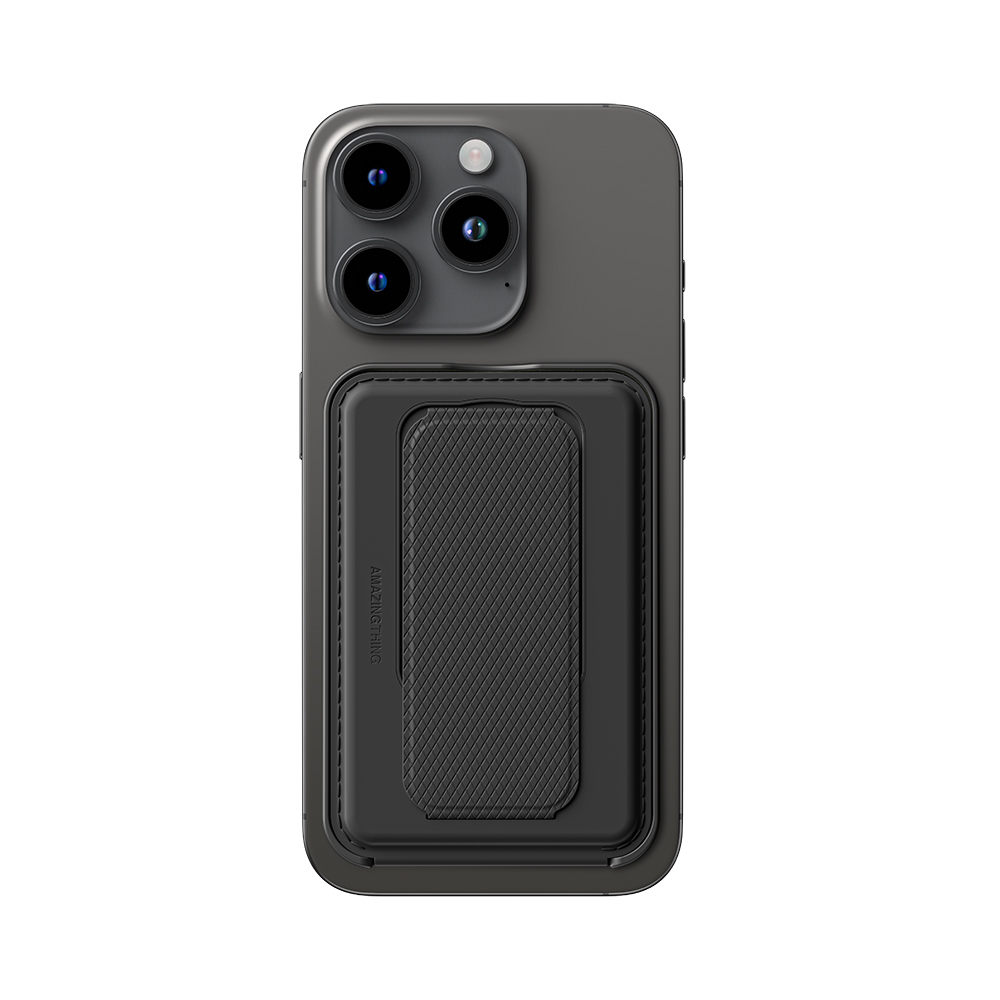 [RNZ-TA113636] Amazingthing Glamour Link Fonksiyonel Çok Yönlü Grip Standlı Magnetik Kartlık (Siyah)