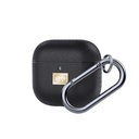 Apple Airpods 4 Uyumlu Kılıf Deri Görünümlü Askı Aparatlı Wlons Kılıf