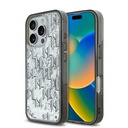 Apple iPhone 16 Pro Uyumlu Kılıf Karl Lagerfeld Orjinal Lisanslı Simli KL Yazılı Monogram Gradient Kapak