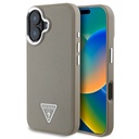 Apple iPhone 16 Plus Uyumlu Kılıf Guess Orjinal Lisanslı M-safe Şarj Özellikli Grained Triangle Kapak