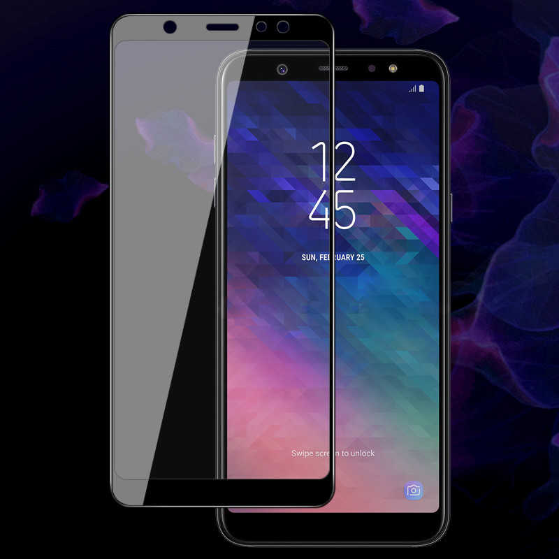[RNZ-TA12393] Samsung Galaxy A6 Plus 2018 Uyumlu Zore Kenarları Kırılmaya Dayanıklı Cam Ekran Koruyucu