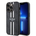 Apple iPhone 14 Pro Max Uyumlu Kılıf Guess Orjinal Lisanslı M-safe Şarj Özellikli 4G Şerit Tasarımlı Printed Kapak