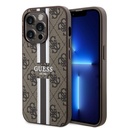 Apple iPhone 15 Pro Uyumlu Kılıf Guess Orjinal Lisanslı M-safe Şarj Özellikli 4G Şerit Tasarımlı Printed Kapak