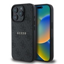 Apple iPhone 15 Pro Uyumlu Kılıf Guess Orjinal Lisanslı M-safe Şarj Özellikli 4G Desen Yazı Logolu Kapak