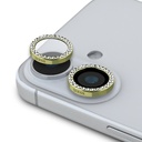 Apple iPhone 16 Uyumlu Guess Orjinal Lisanslı Rhinestone Taşlı Lens Koruyucu