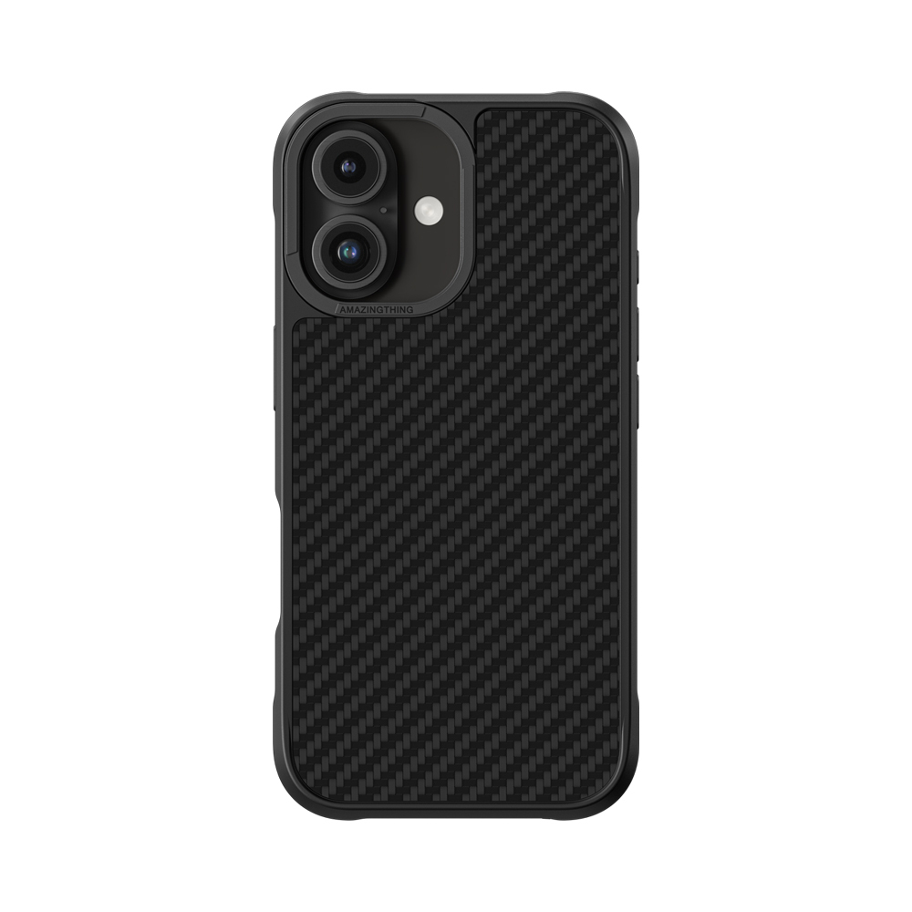 [RNZ-TA113593] Apple iPhone 16 Uyumlu Kılıf M-safe Şarj Özellikli 1500D Aramid Fiber Amazingthing Titan Max Serisi Kapak