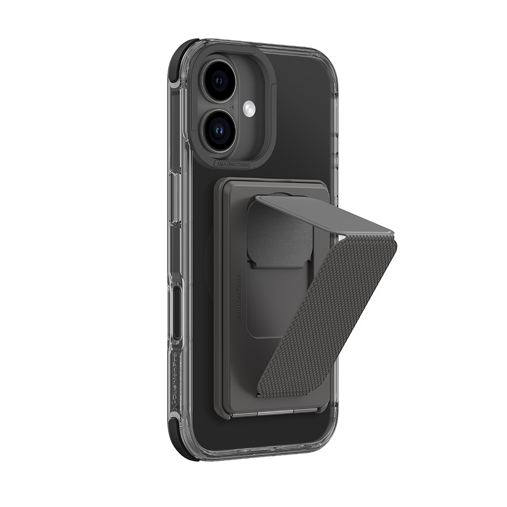 Apple iPhone 16 Plus Uyumlu Kılıf M-safe Şarj Özellikli Standlı Set Amazingthing Omni Adventure Serisi Kapak