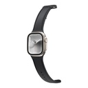 Apple Watch 38mm Uyumlu Amazingthing Titan Swift Deri Dokulu Silikon Kordon