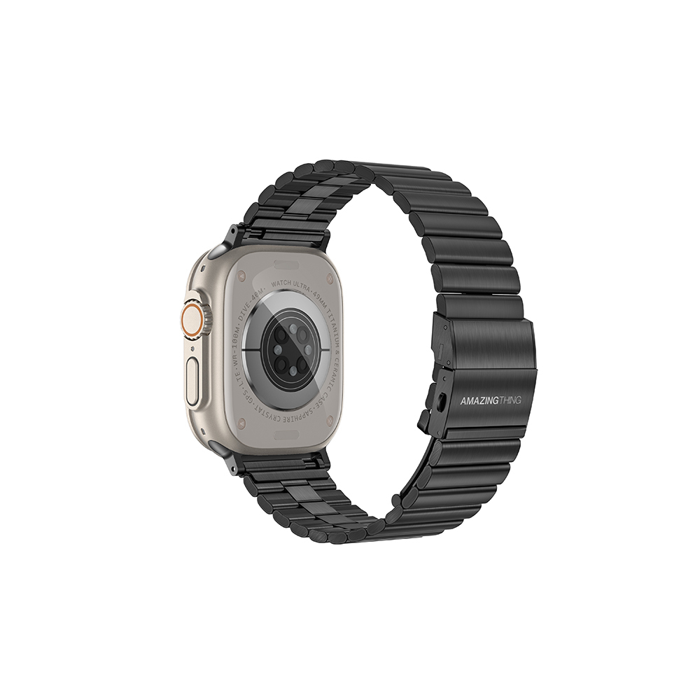 Apple Watch Ultra 49mm Uyumlu Amazingthing Titan Steel Metal Kordon