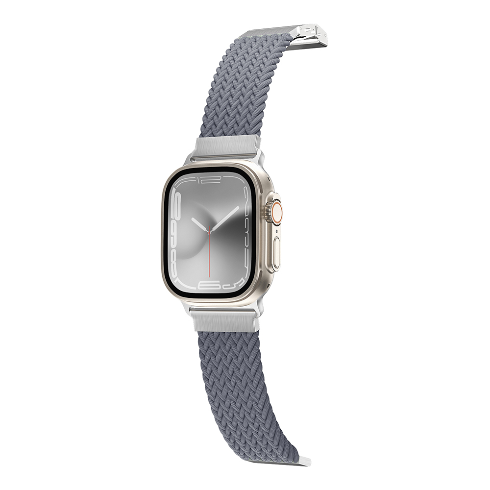 [RNZ-TA113723] Apple Watch 40mm Uyumlu Amazingthing Titan Weave 2 Sport Örgü Kordon (Gri)