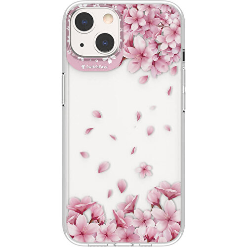 Apple iPhone 13 Uyumlu Kılıf Çift IMD Baskılı Lisanslı Switcheasy Artist Sakura Kapak