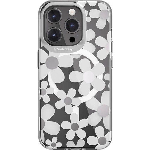 Apple iPhone 15 Pro Uyumlu Kılıf M-safe Şarj Özellikli Çift IMD Baskılı Lisanslı Switcheasy Artist-M Fleur Kapak