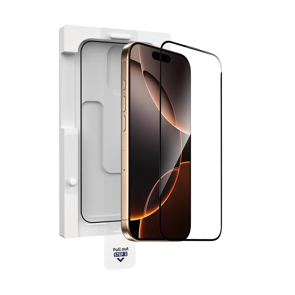 [RNZ-TA113824] Apple iPhone 16 Pro Uyumlu Wiwu GT-020 Titan Guard Serisi Şok Emici Hibrit Polimer HD Şeffaf Ekran Koruyucu Film + Kolay Uygulama Aparatı