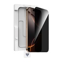 Apple iPhone 16 Plus Uyumlu Wiwu GT-021 Titan Guard Serisi Şok Emici Hibrit Polimer Privacy Ekran Koruyucu Film + Kolay Uygulama Aparatı