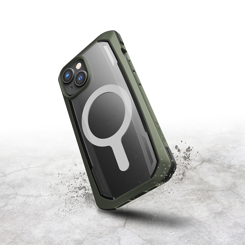 Apple iPhone 14 Uyumlu Kılıf M-safe Şarj Özellikli Raptic Secure Serisi Çift Kat TPU Kenarlı Şeffaf Arka Yüzeyli Kapak