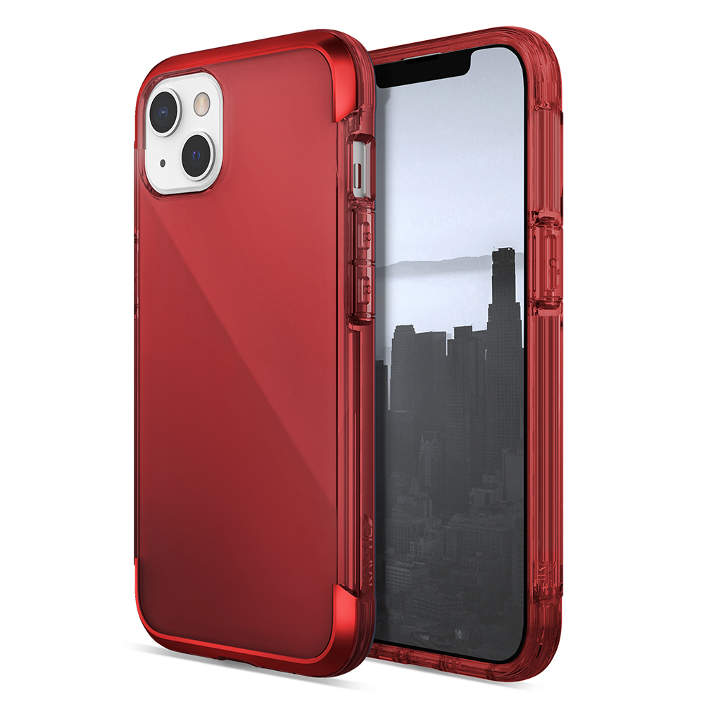 Apple iPhone 13 Uyumlu Kılıf Raptic Air Serisi Airbag Tasarımlı Metal Köşelikli Şeffaf Kapak