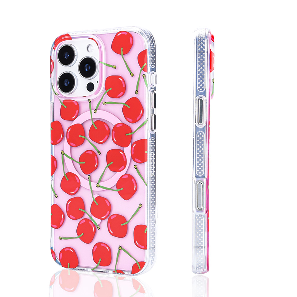 [RNZ-TA113942] Apple iPhone 15 Pro Max Uyumlu Kılıf M-safe Şarj Özellikli Zore Stilo Kapak (Kırmızı)