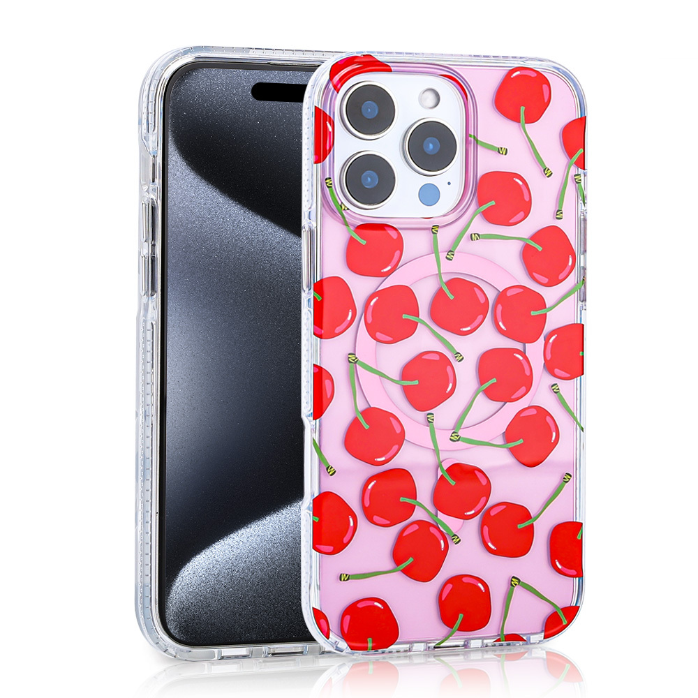 [RNZ-TA113954] Apple iPhone 16 Pro Uyumlu Kılıf M-safe Şarj Özellikli Zore Stilo Kapak (Kırmızı)