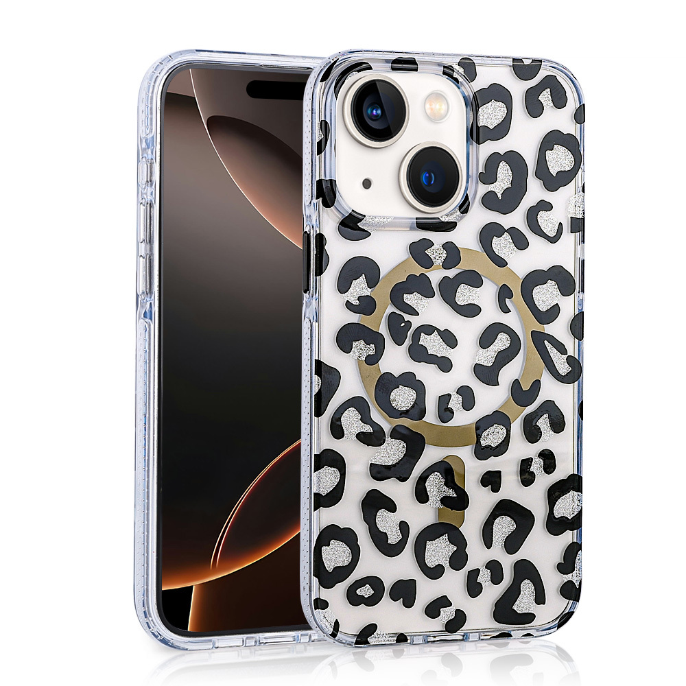 [RNZ-TA113979] Apple iPhone 13 Uyumlu Kılıf M-safe Şarj Özellikli Zore Jago Kapak (Siyah)