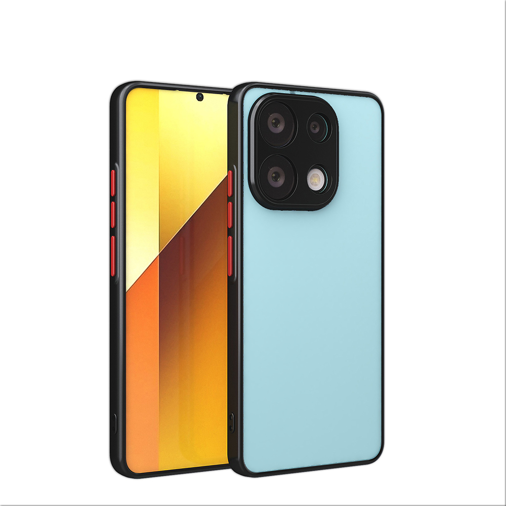 [RNZ-TA114086] Xiaomi Redmi Note 13 4G Uyumlu Kılıf Zore Hux Kapak (Siyah)