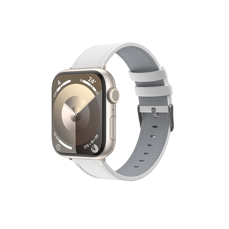 Apple Watch 44mm Uyumlu Benks Vintage Genuine Leather Serisi Deri Kordon Strap Kayış