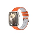 Apple Watch 44mm Uyumlu Benks Vintage Genuine Leather Serisi Deri Kordon Strap Kayış