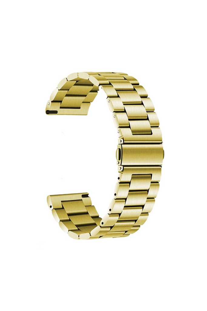 Samsung Galaxy Watch 42mm 20mm Uyumlu Kordon Metal Baklalı Tasarım Zore Band-04 Kayış