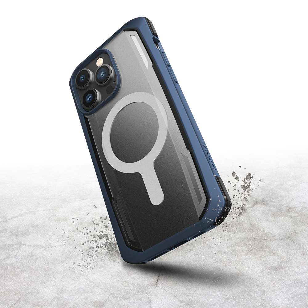 Apple iPhone 14 Pro Max Uyumlu Kılıf M-safe Şarj Özellikli Raptic Secure Serisi Çift Kat TPU Kenarlı Şeffaf Arka Yüzeyli Kapak