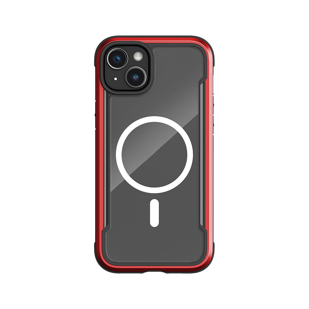 Apple iPhone 15 Uyumlu Kılıf M-safe Şarj Özellikli Airbagli Raptic Shield Serisi Şeffaf Arka Yüzey Kapak