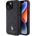 Apple iPhone 15 Plus Uyumlu Kılıf U.S. Polo Assn. Orjinal Lisanslı HS Desenli Baskı Logolu Suni Deri Kapak
