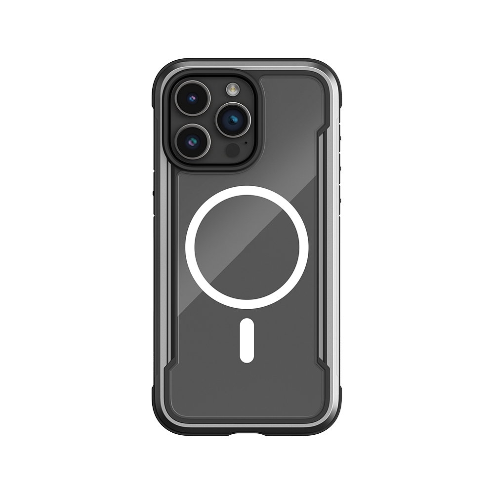 Apple iPhone 15 Pro Uyumlu Kılıf M-safe Şarj Özellikli Airbagli Raptic Shield Serisi Şeffaf Arka Yüzey Kapak