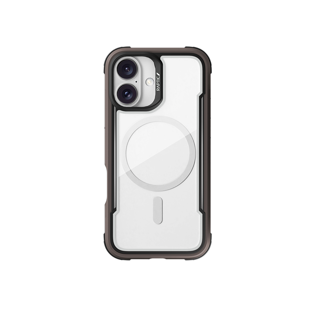 Apple iPhone 16 Uyumlu Kılıf M-safe Şarj Özellikli Airbagli Raptic Shield Serisi Şeffaf Arka Yüzey Kapak