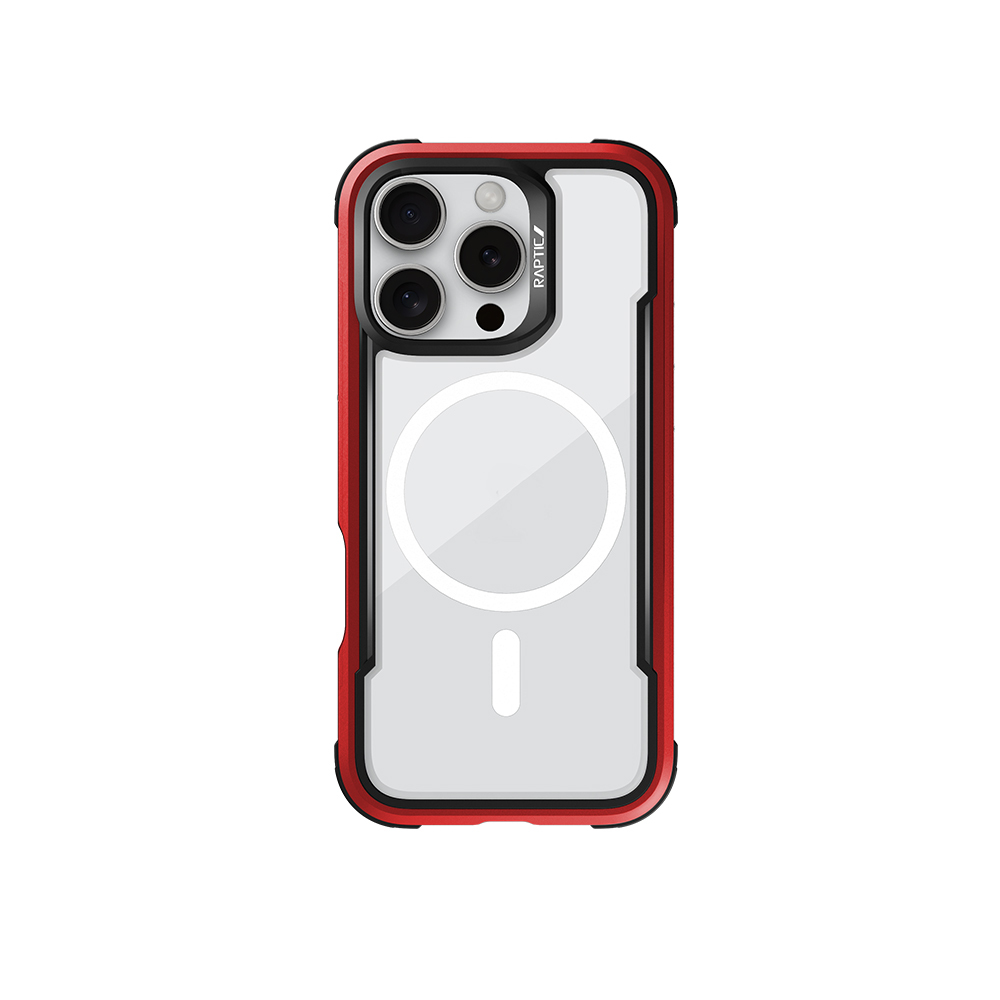 Apple iPhone 16 Pro Uyumlu Kılıf M-safe Şarj Özellikli Airbagli Raptic Shield Serisi Şeffaf Arka Yüzey Kapak