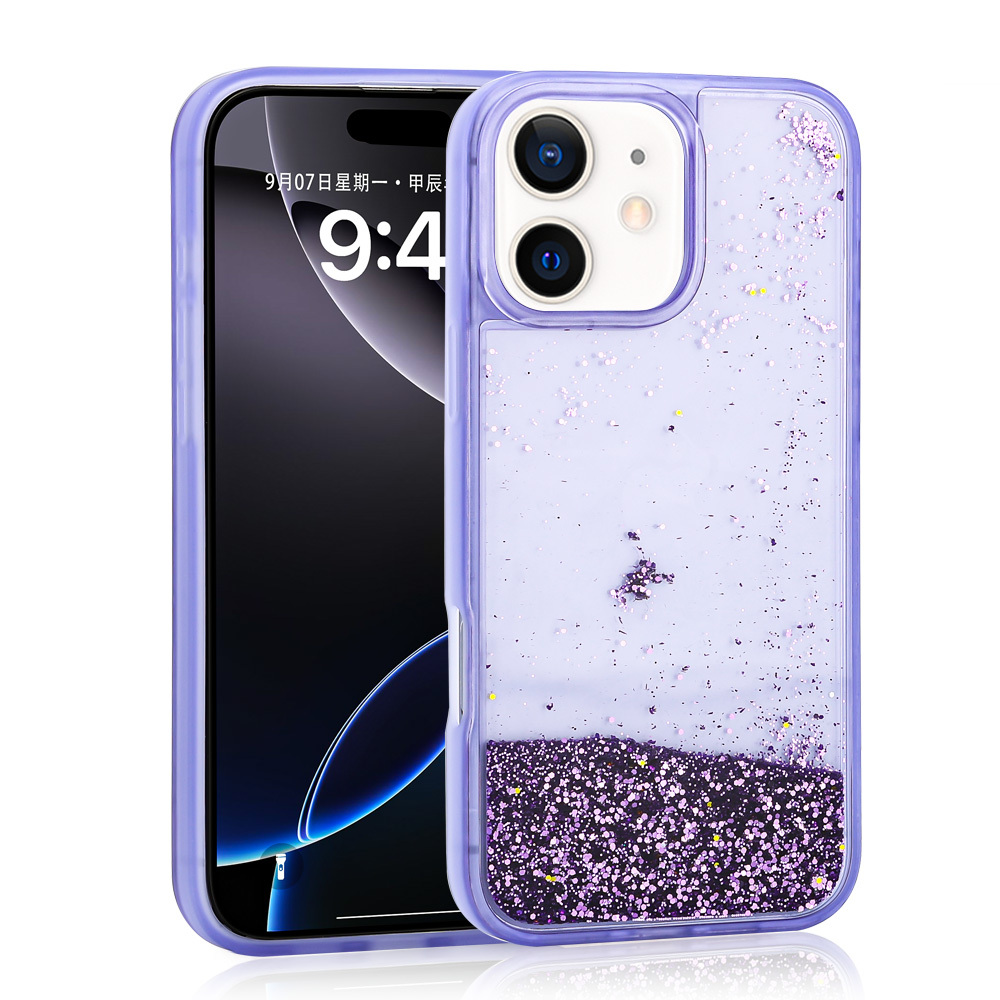 Apple iPhone 11 Uyumlu Kılıf Sıvılı Simli Şeffaf Arka Yüzey Zore Keto Silikon Kapak