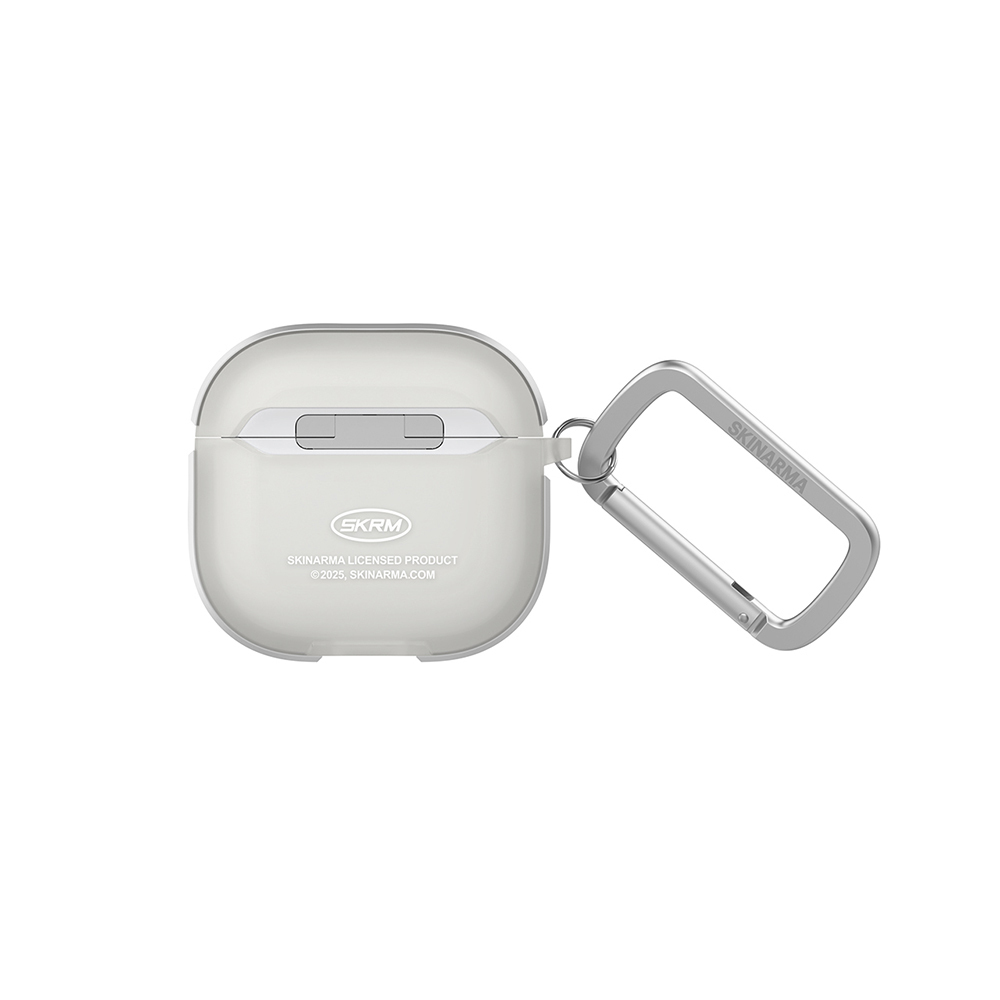 Apple Airpods 4 Uyumlu Kılıf Skinarma Transparan Mat Tasarım Kinzoku Kılıf