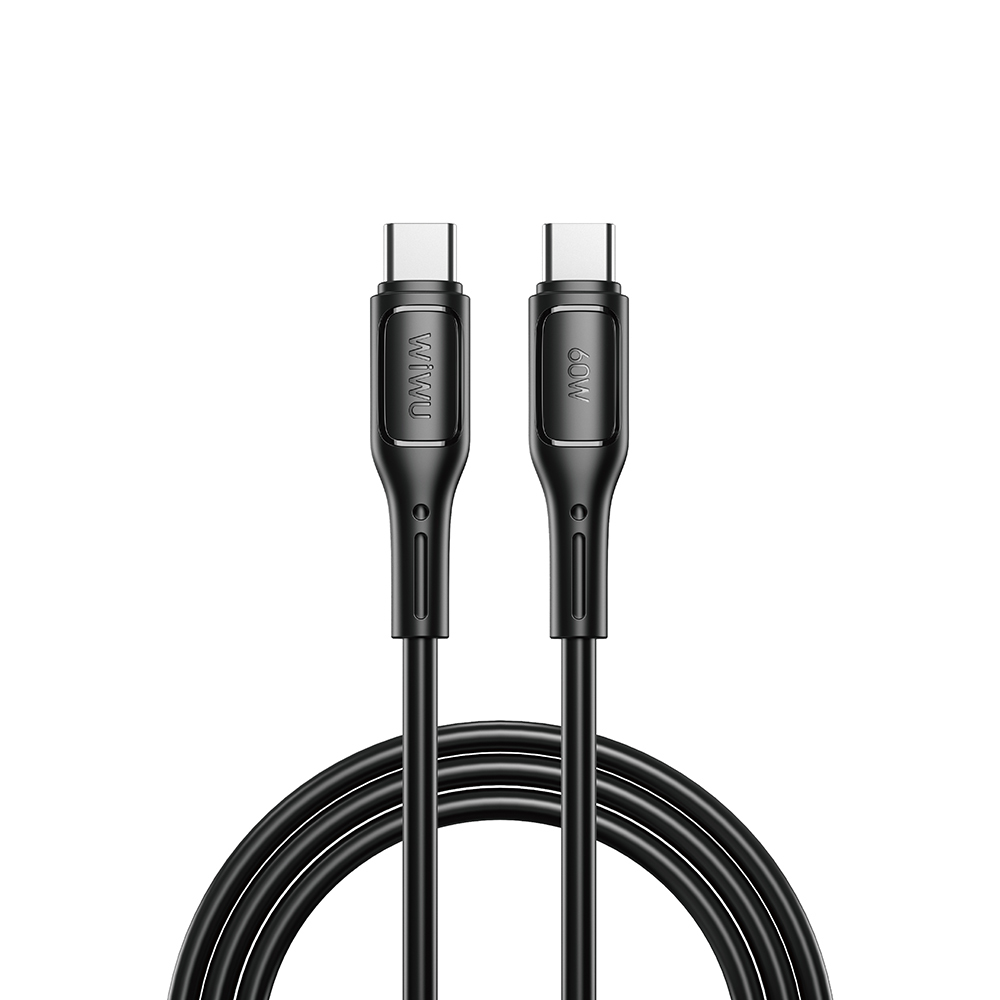 [RNZ-TA114771] Wiwu Wi-C043E Starlink Serisi Type-C to Type-C Hızlı Şarj Özellikli Data ve Şarj Kablosu 60W 1M (Siyah)