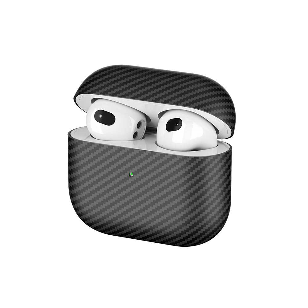 [RNZ-TA114548] Apple Airpods 3. Nesil Uyumlu Zore Airbag 43 600D Karbon Fiber Kulaklık Kılıfı