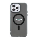 Apple iPhone 14 Pro Max Uyumlu Kılıf Aston Martin Orjinal Lisanslı M-safe Şarj Özellikli IML Baskı Logolu Metal Düğmeli Kapak