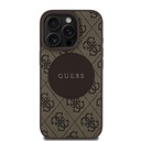 Apple iPhone 16 Pro Max Uyumlu Kılıf Guess Orjinal Lisanslı M-safe Şarj Özellikli Yazı Logolu Circle Classic Kapak