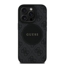 Apple iPhone 16 Pro Max Uyumlu Kılıf Guess Orjinal Lisanslı M-safe Şarj Özellikli Yazı Logolu Circle Classic Kapak