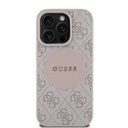Apple iPhone 16 Pro Uyumlu Kılıf Guess Orjinal Lisanslı M-safe Şarj Özellikli Yazı Logolu Circle Classic Kapak