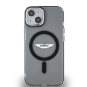 Apple iPhone 14 Uyumlu Kılıf Aston Martin Orjinal Lisanslı M-safe Şarj Özellikli IML Baskı Logolu Metal Düğmeli Kapak