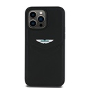 Apple iPhone 14 Pro Max Uyumlu Kılıf Aston Martin Orjinal Lisanslı Victory Dizayn PU Deri Metal Logolu Kapak