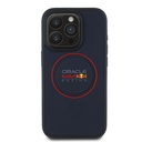 Apple iPhone 15 Pro Max Uyumlu Kılıf Redbull Orjinal Lisanslı M-safe Şarj Özellikli Kırmızı Halka ve Logo Kabartmalı PU Deri Kapak