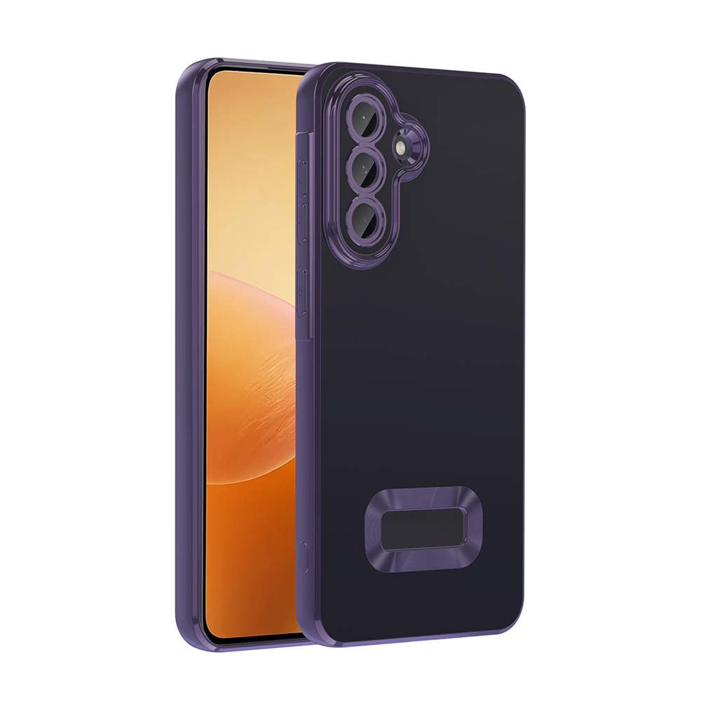 Samsung Galaxy A56 Uyumlu Kılıf Kamera Korumalı Logo Gösteren Zore Omega Kapak